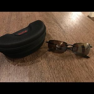 Maui Jim Polarized Rimless Sunglasses with Case